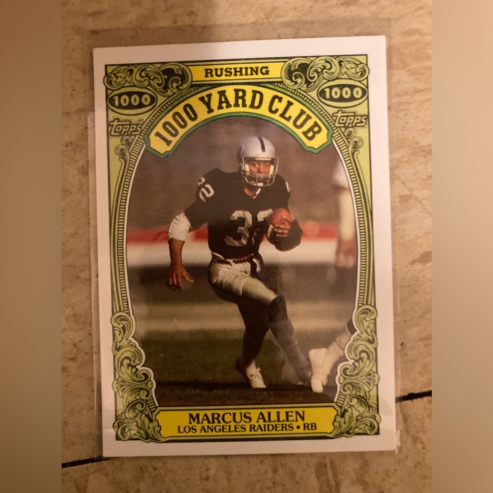 5 Marcus Allen NFL Raiders Football Cards